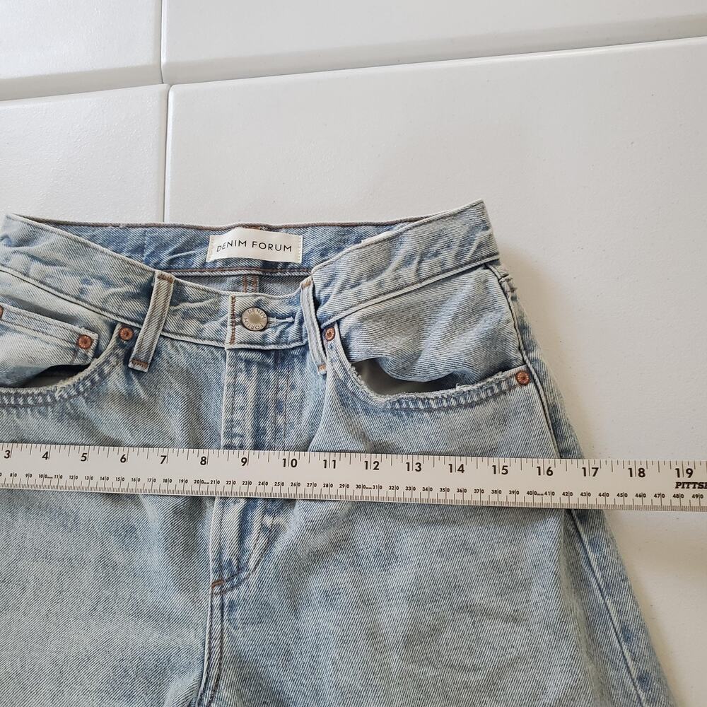 Denim Forum Jeans Womens 25 Light Wash 90s Marlo Hi-Rise Baggy Aritzia Blue - Picture 11 of 14